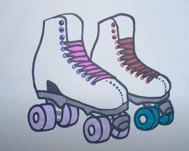How to Draw Roller Skates Step by Step