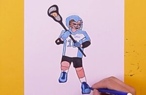 How to Draw a Lacrosse Player