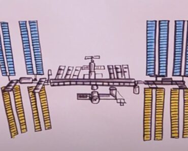 How to Draw a Space Station Step by step