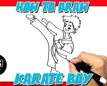 How to draw Karate Step by Step