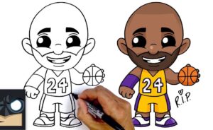 How to draw Kobe Bryant