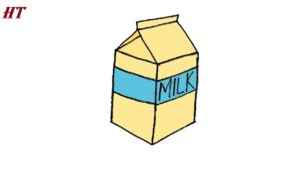 How to draw a milk