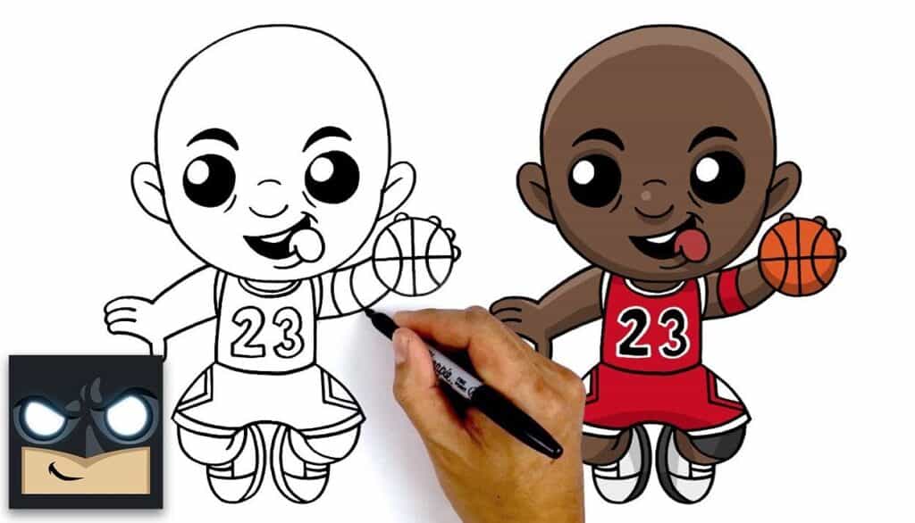 how to draw michael jordan