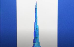 How to Draw Burj Khalifa