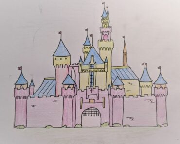 How to Draw Disneyland Step by Step