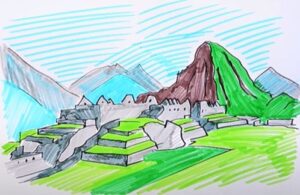 How to Draw Machu Picchu