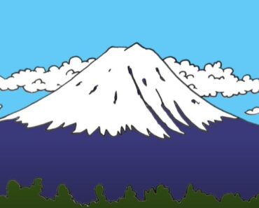 How to Draw Mount Fuji Step by Step