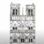 How to Draw Notre Dame Step by Step