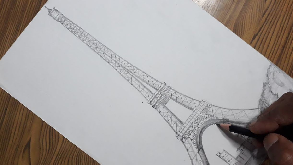 How to Draw Paris Step by Step