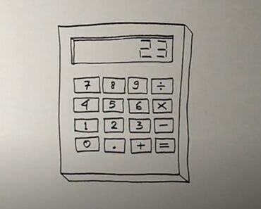 How to Draw a Calculator Step by Step