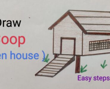 How to Draw a Chicken Coop Step by Step
