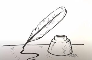 How to Draw a Feather Pen