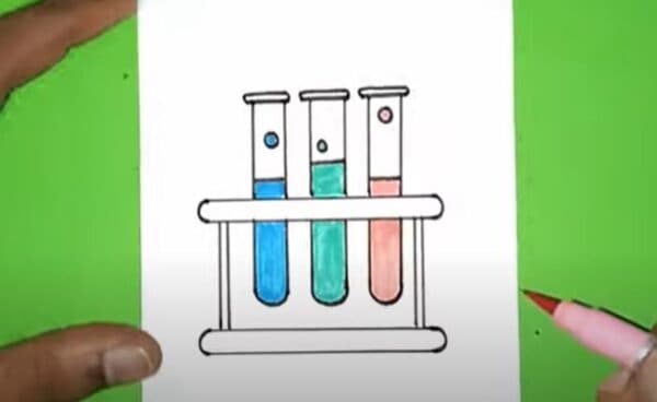 How to Draw a Laboratory Step by Step