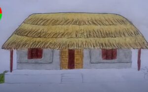 How to Draw a Mud House