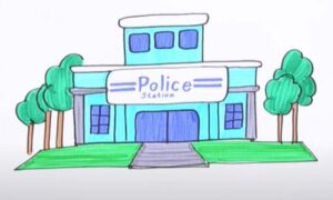 How to Draw a Police Station