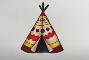 How to Draw a Teepee