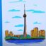 How to Draw the CN Tower Step by Step