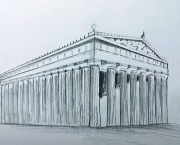 How to Draw the Parthenon Step by Step