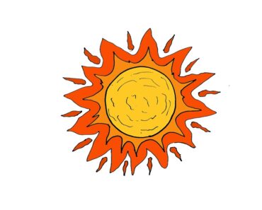 How to Draw the Sun Step by Step