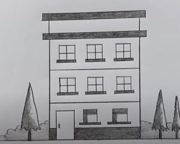 How to draw a Building Step by Step