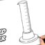 How to draw a Graduated Cylinder Step by Step