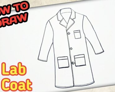 How to draw a Lab Coat Step by Step