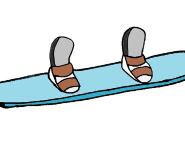 How to draw a Snowboard Step by Step