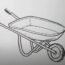 How to draw a Wheelbarrow Step by Step