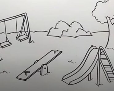 Playground Drawing Step by Step