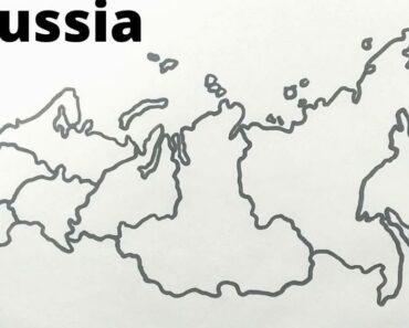 How to Draw Russia (map) Step by Step