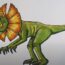 Dilophosaurus Drawing Step by Step || Dilophosaurus from JURASSIC WORLD DOMINION