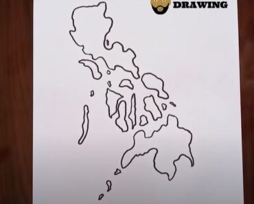 How to draw Philippines (map) Step by Step