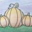 How to draw Pumpkin Patch Step by Step