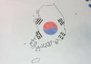 How to draw South Korea