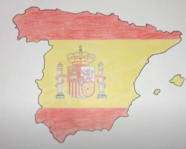 How to draw Spain (map) Step by Step