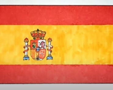 How to draw Spain flag