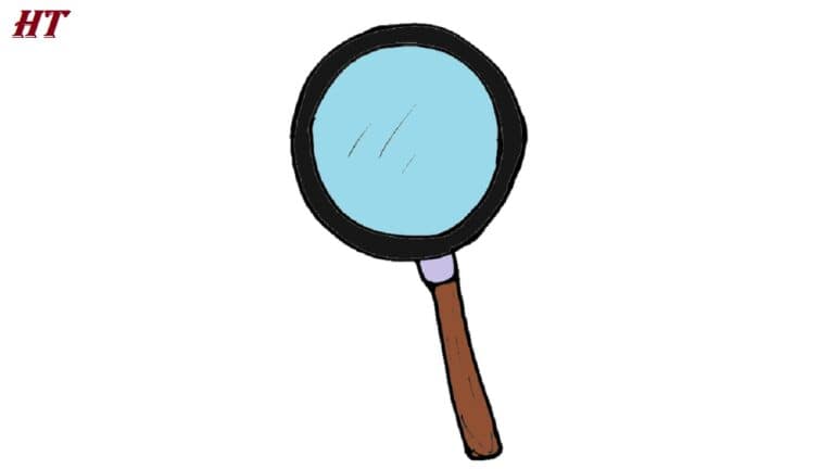 How to draw a Magnifying Glass Step by Step
