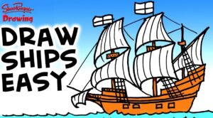 How to draw a Mayflower