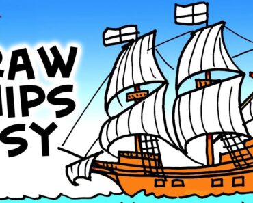 How to draw a Mayflower