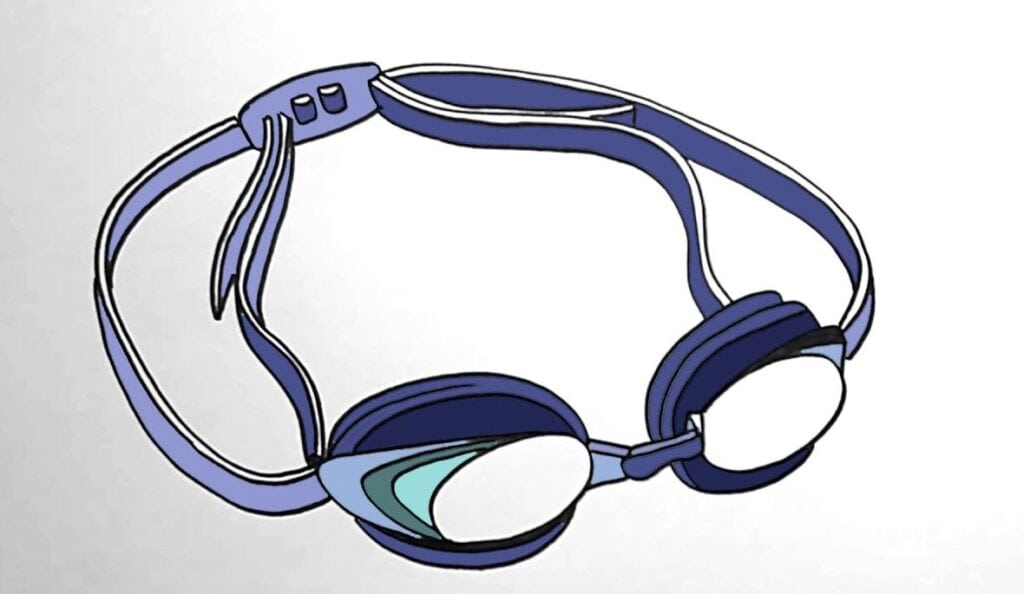 How to Draw Swim Goggles