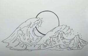How to Draw a Japanese Wave