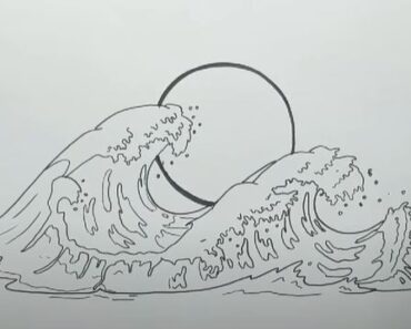 How to Draw a Japanese Wave Step by Step