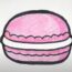 How to Draw a Macaron step by step