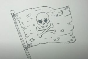 How to Draw a Pirate Flag