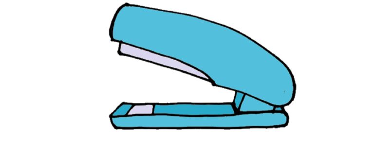How to Draw a Stapler Step by Step