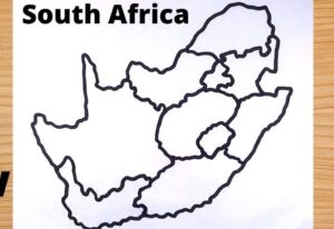 How to draw South Africa