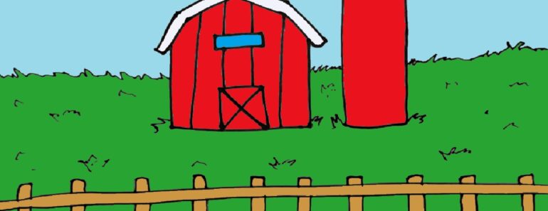 How to Draw a Farm step by step