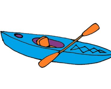 How to Draw a Kayak on Water
