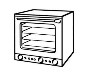 How to Draw An Oven Step by Step