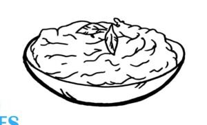 How to Draw Mashed Potatoes